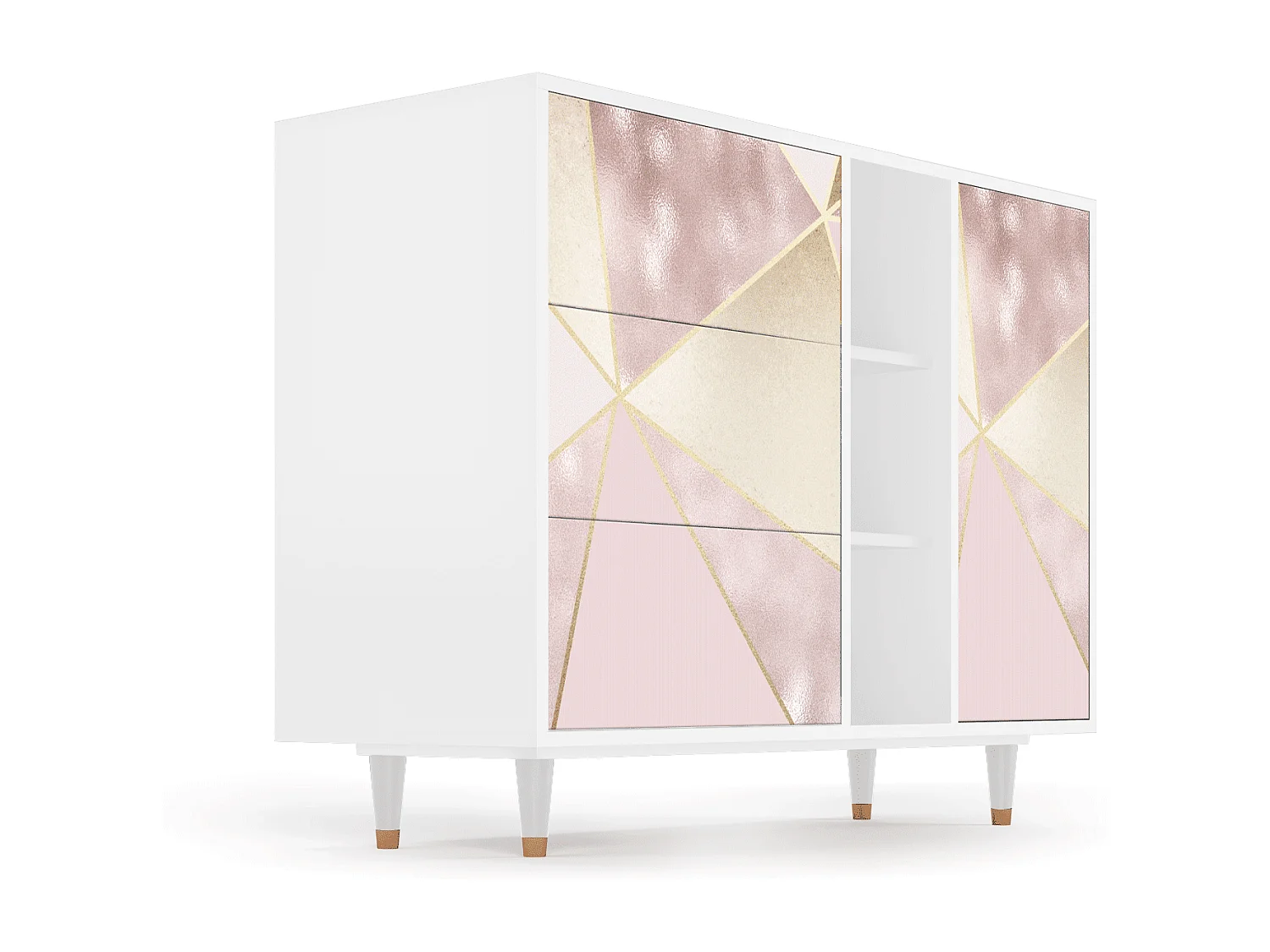 Buffet - 125x98x48 cm - BS2 - Cosmopolitan Diva, Blanc