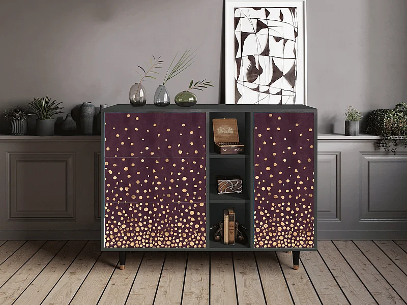 Buffet - 125x98x48 cm - BS2 - Glowworms, Anthracite