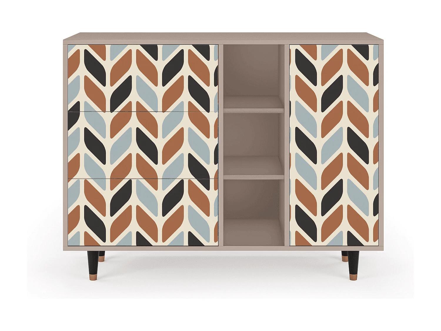 Aparador - 125x98x48 cm - BS2 - Beige Laure, Latte