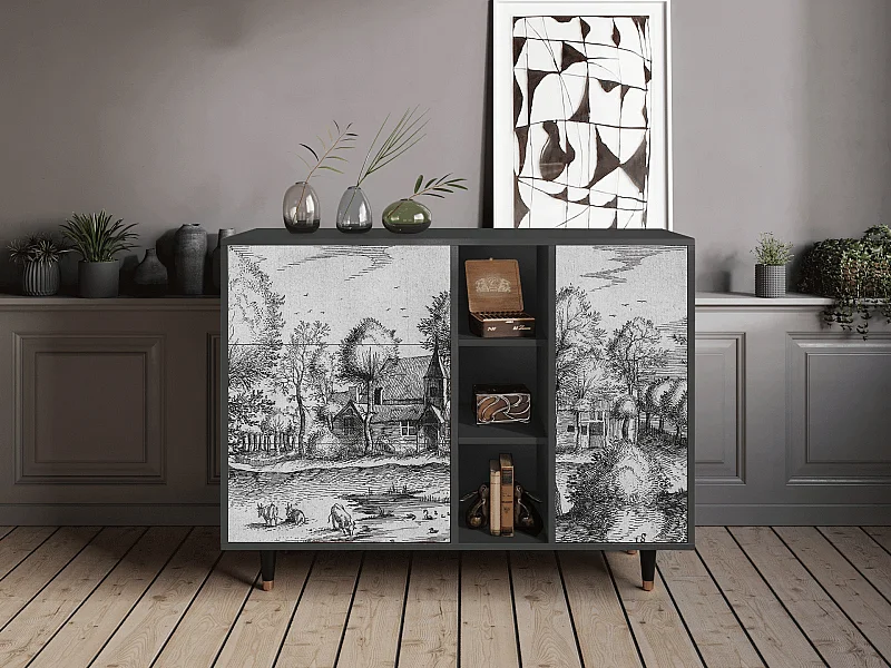 Buffet - 125x98x48 cm - BS2 - A Pond, Anthracite