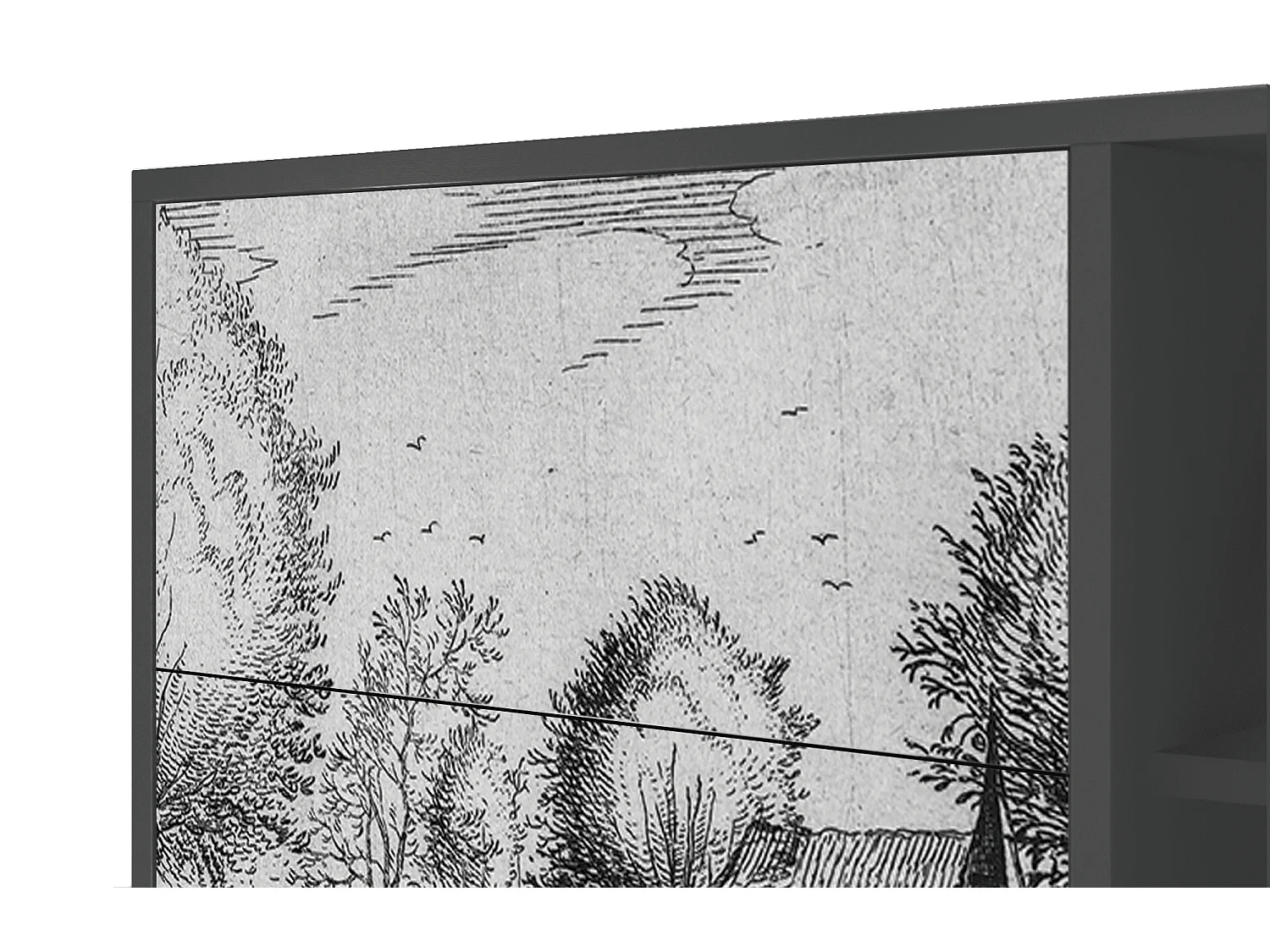 Buffet - 125x98x48 cm - BS2 - A Pond, Anthracite