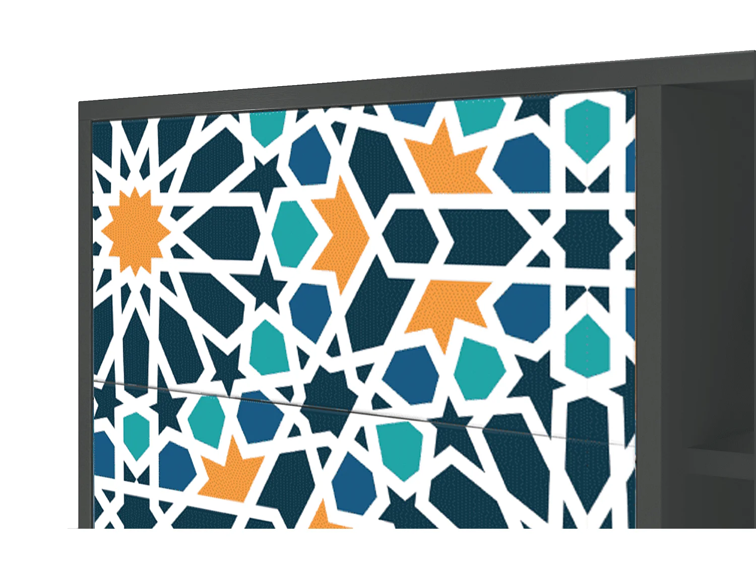 Buffet - 125x98x48 cm - BS2 - Kaleidoscope, Anthracite