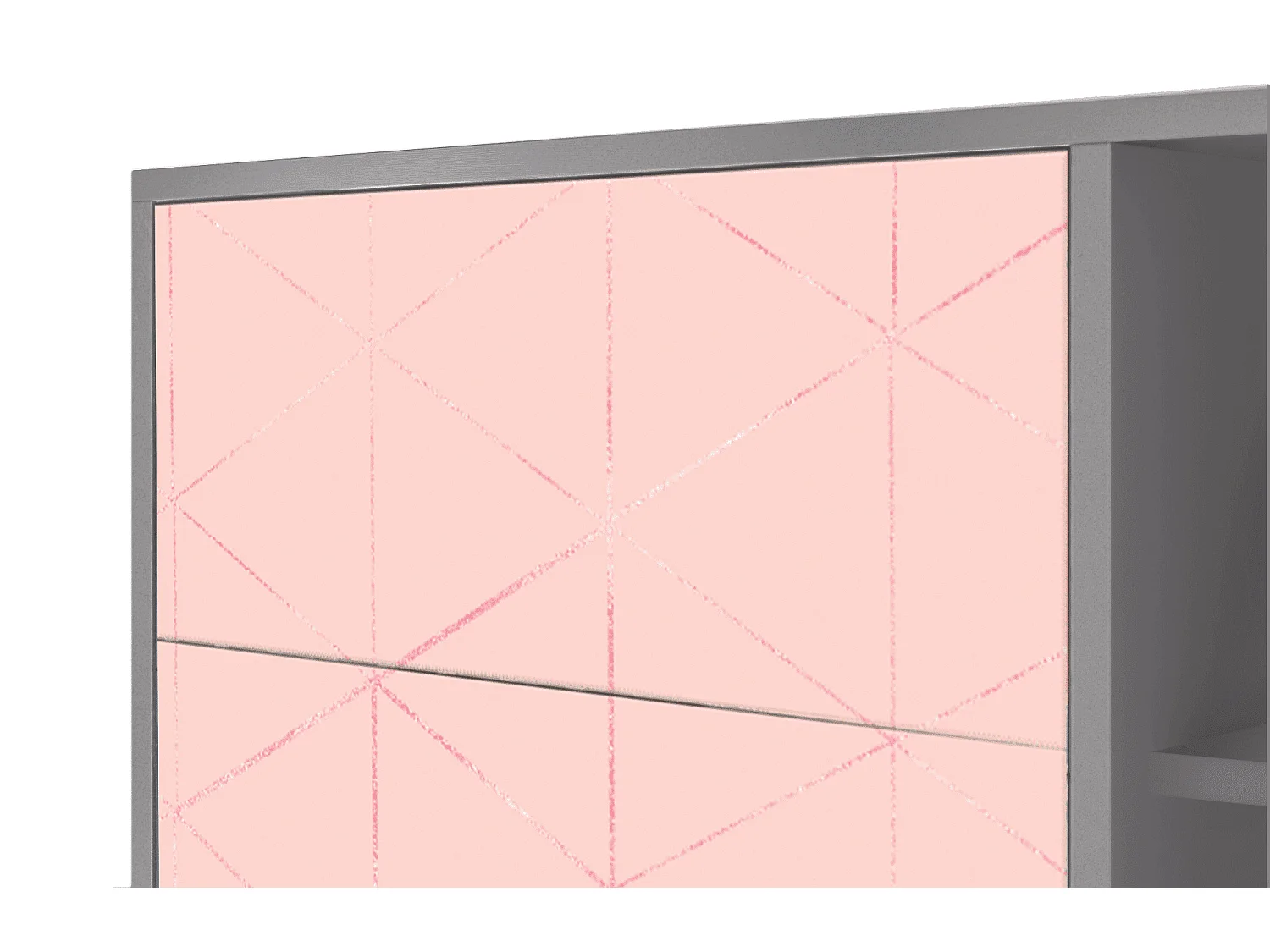 Sideboard - 125x98x48 cm - BS2 - Rose Quartz, Grau