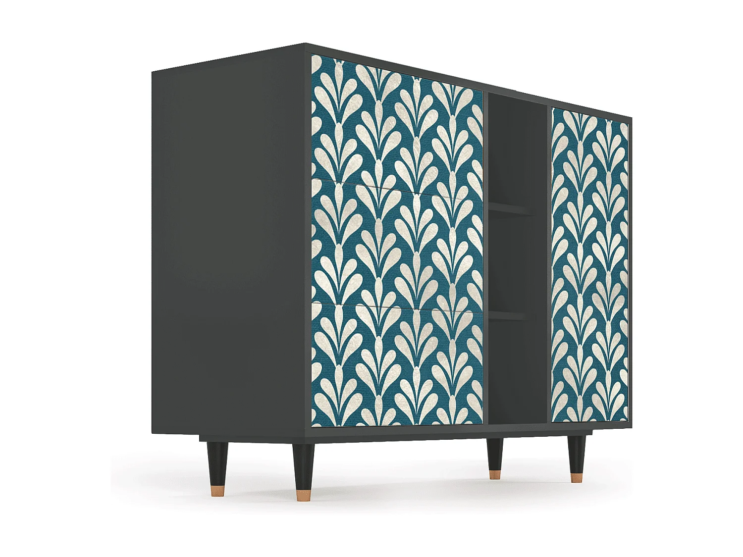 Buffet - 125x98x48 cm - BS2 - Milky Tears, Noyer