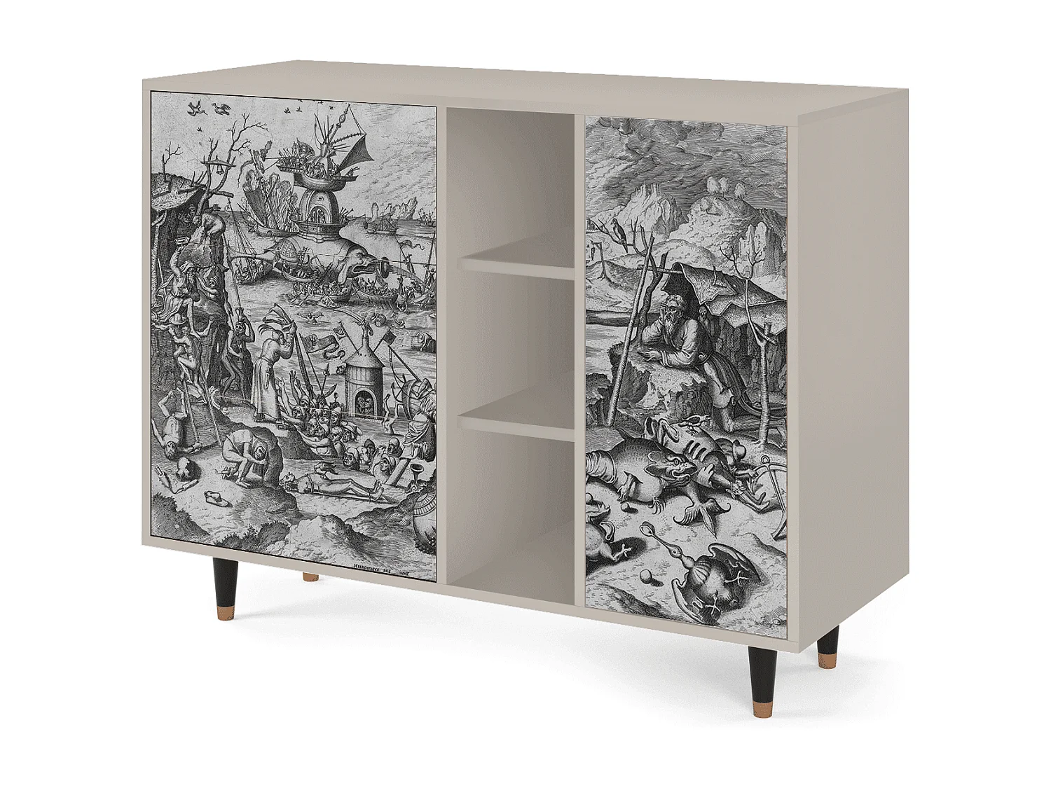 Buffet - 125x98x48 cm - BS2 - The Temptation, Sable