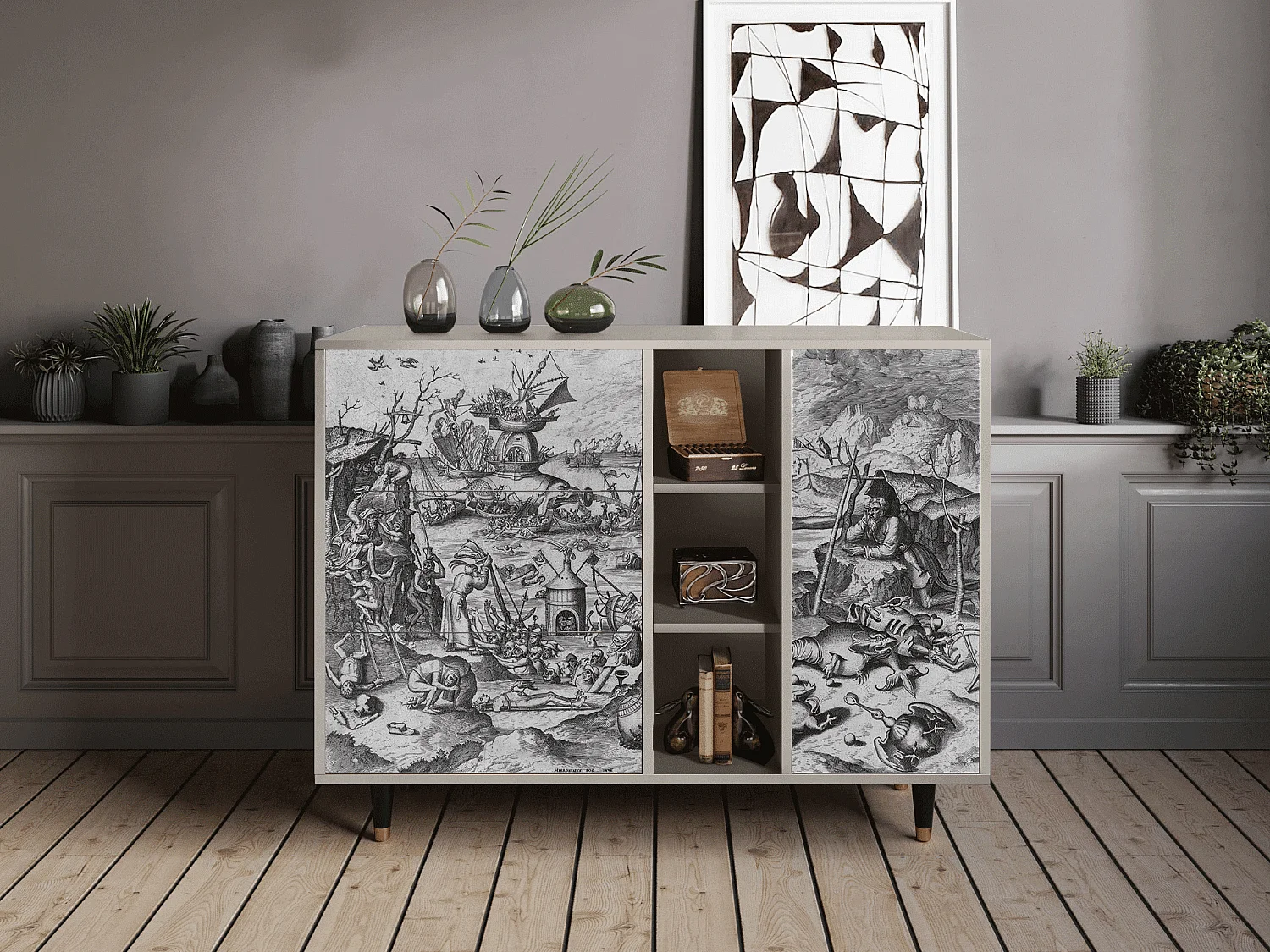 Buffet - 125x98x48 cm - BS2 - The Temptation, Sable