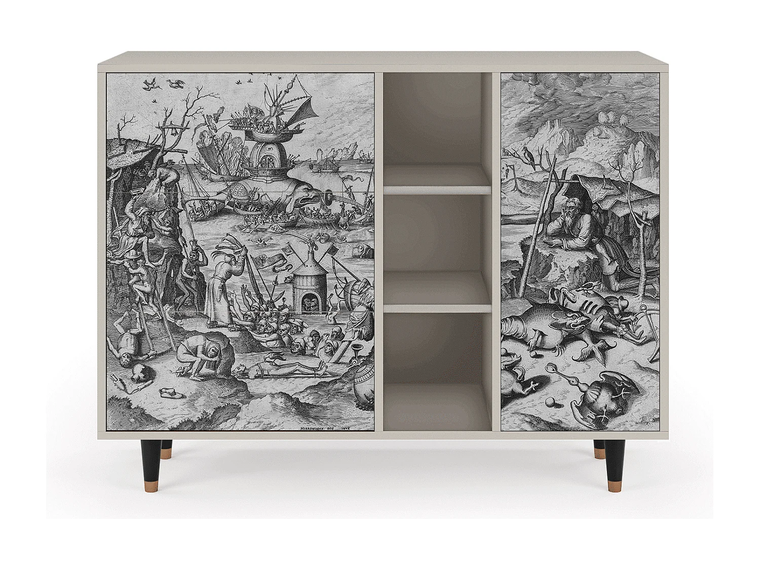 Buffet - 125x98x48 cm - BS2 - The Temptation, Sable