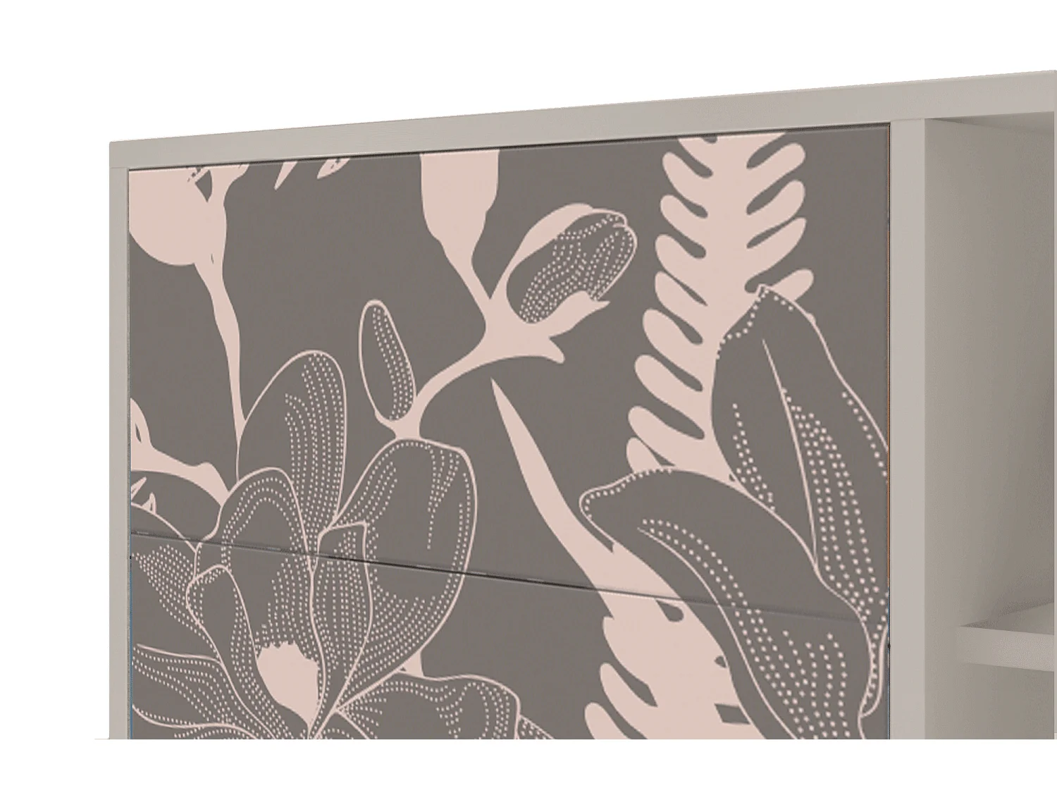 Credenza - 125x98x48 cm - BS2 - Issabelline Flower, Sabbia