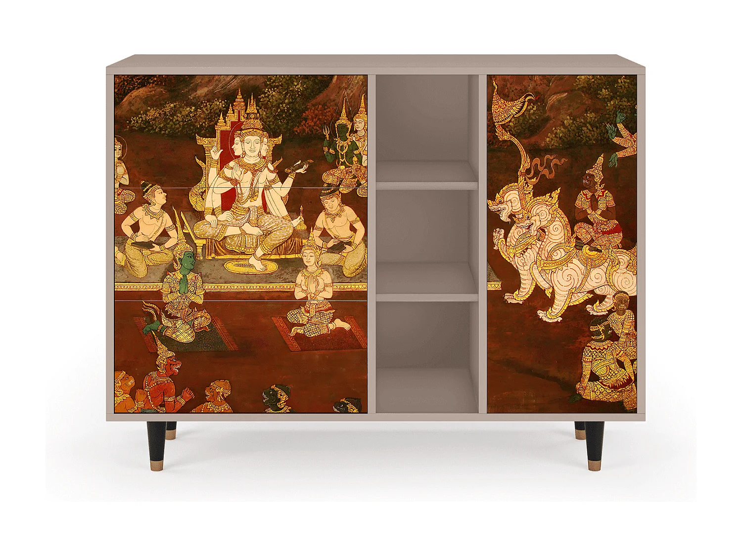 Buffet - 125x98x48 cm - BS2 - Malyavan, Latte