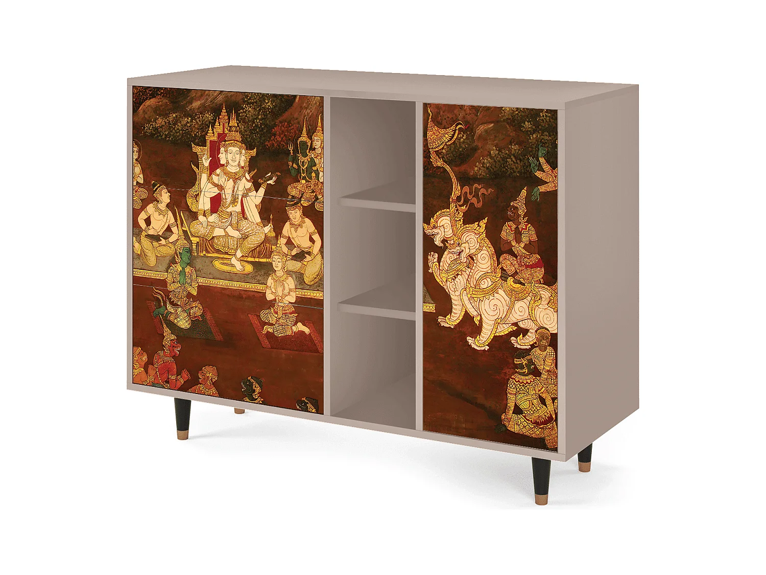 Buffet - 125x98x48 cm - BS2 - Malyavan, Latte