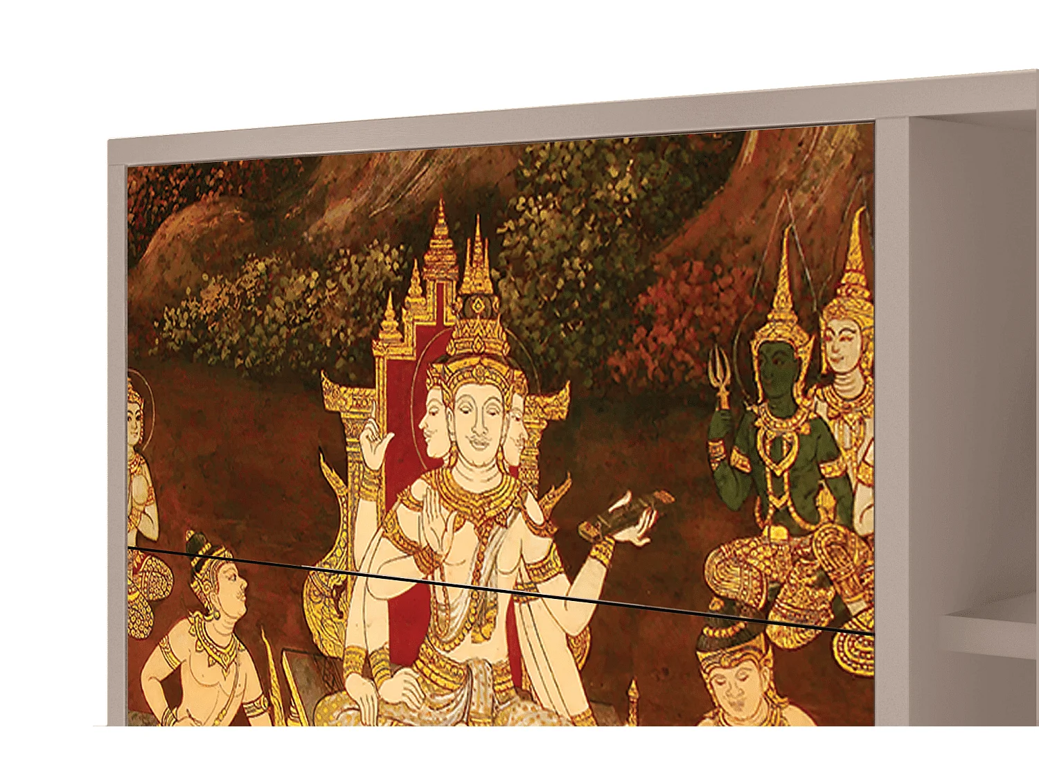 Dressoir - 125x98x48 cm - BS2 - Malyavan, Latte