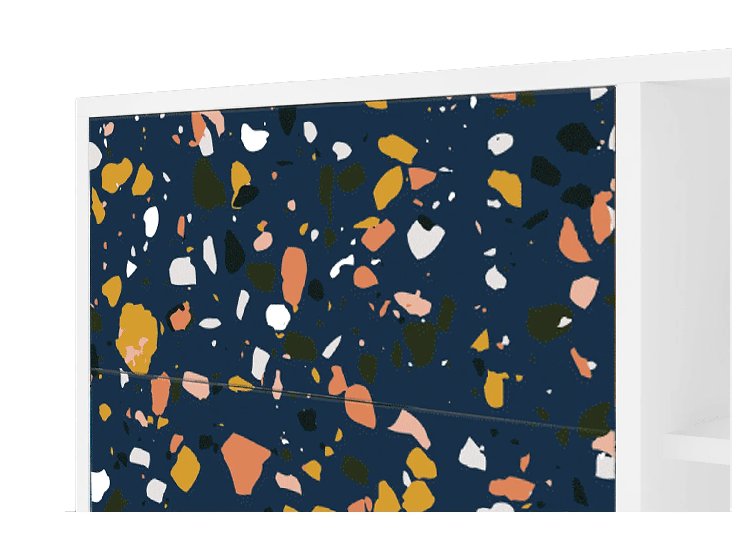 Buffet - 125x98x48 cm - BS2 - Night Sky Langhterns, Blanc