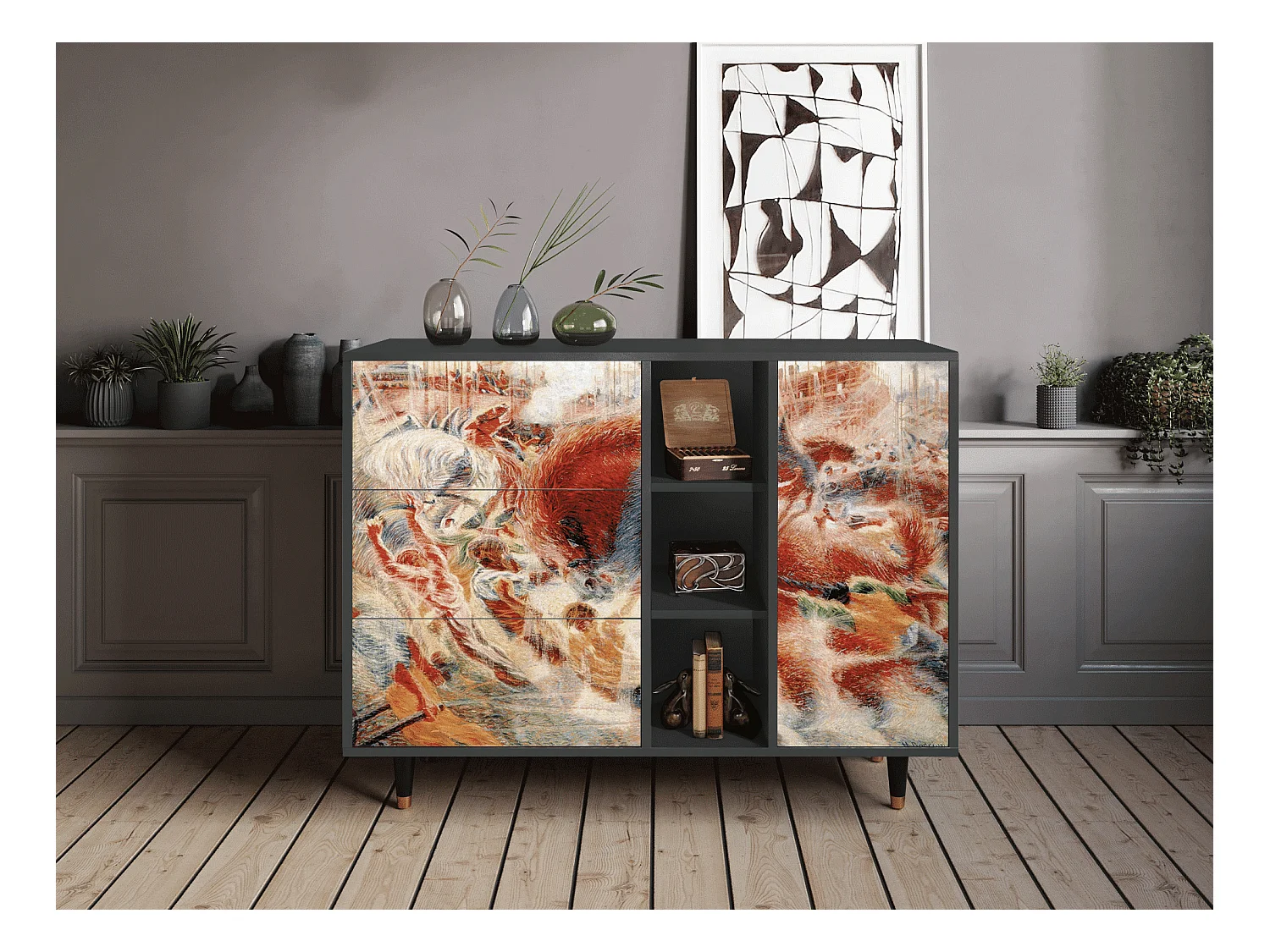 Buffet - 125x98x48 cm - BS2 - The City Rises, Anthracite