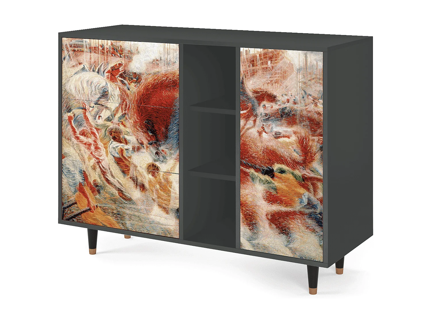 Credenza - 125x98x48 cm - BS2 - The City Rises, Antracite