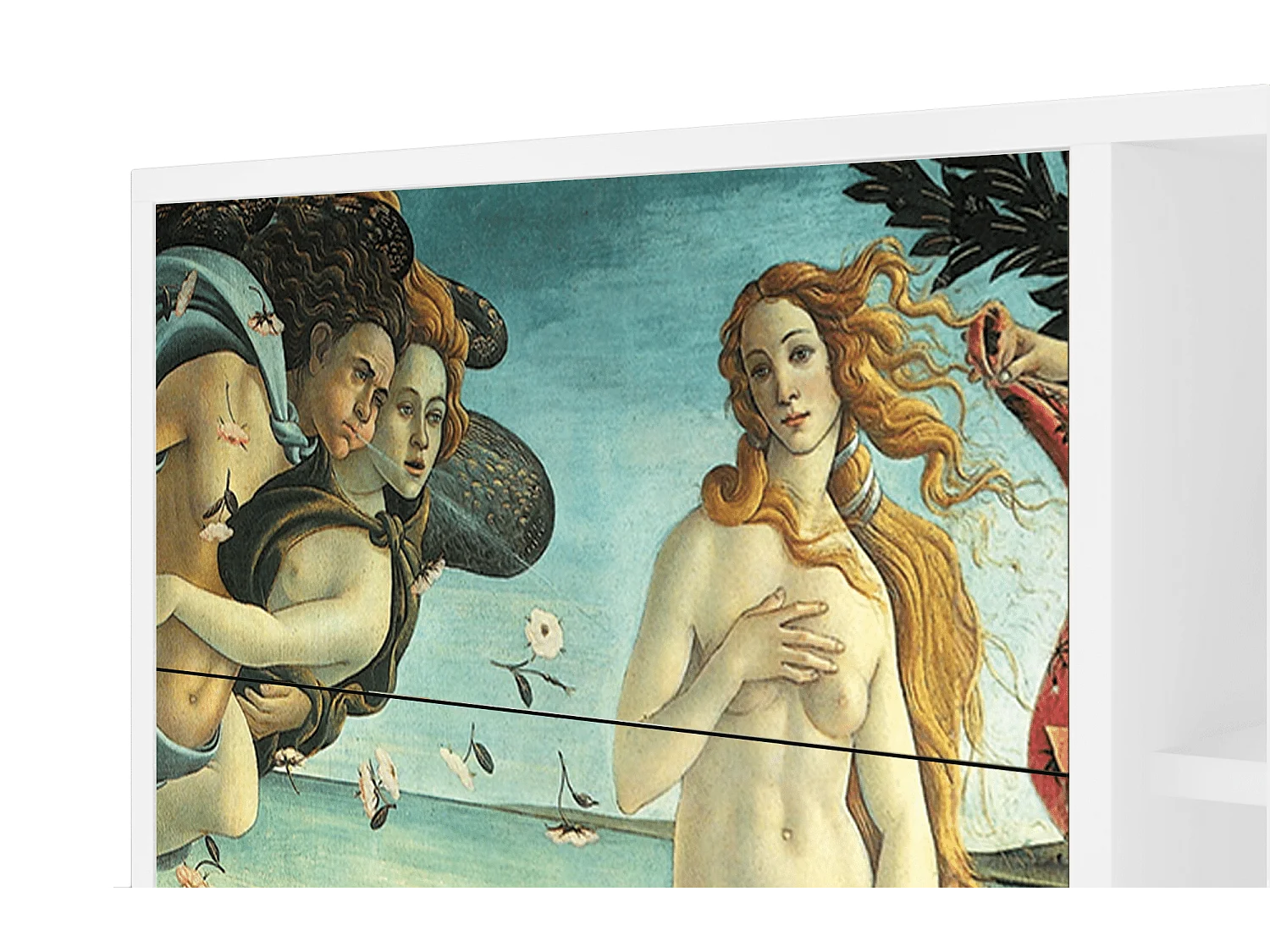 Buffet - 125x98x48 cm - BS2 - The Birth of Venus, Blanc