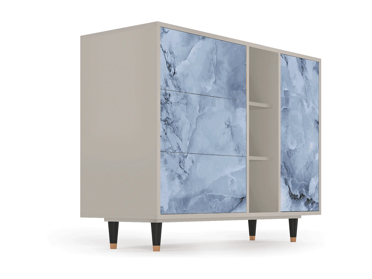 Buffet - 125x98x48 cm - BS2 - Feather Ice, Sable