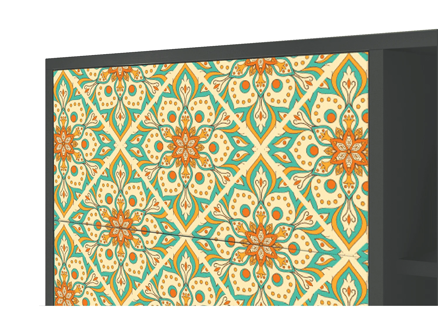 Buffet - 125x98x48 cm - BS2 - Hindu Daisy, Anthracite