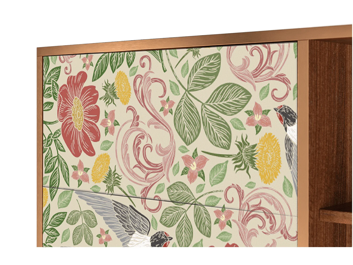 Buffet - 125x98x48 cm - BS2 - Spring Swallow, Noyer