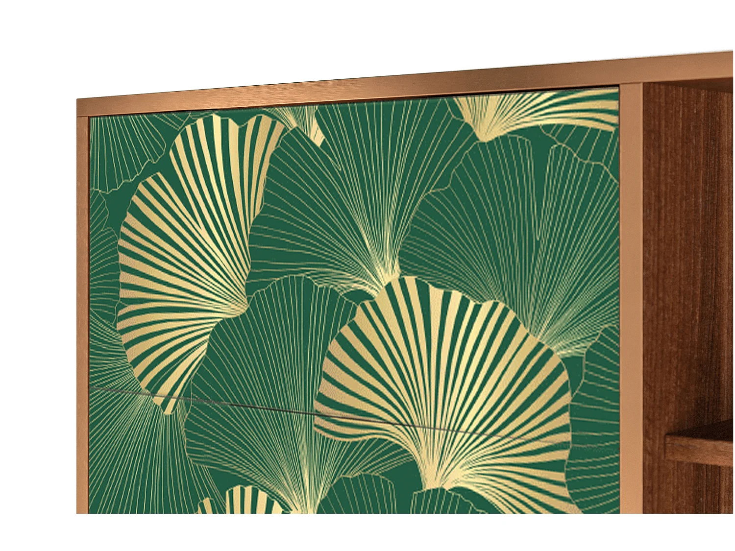 Credenza - 125x98x48 cm - BS2 - Gold Ginkgo, Noce