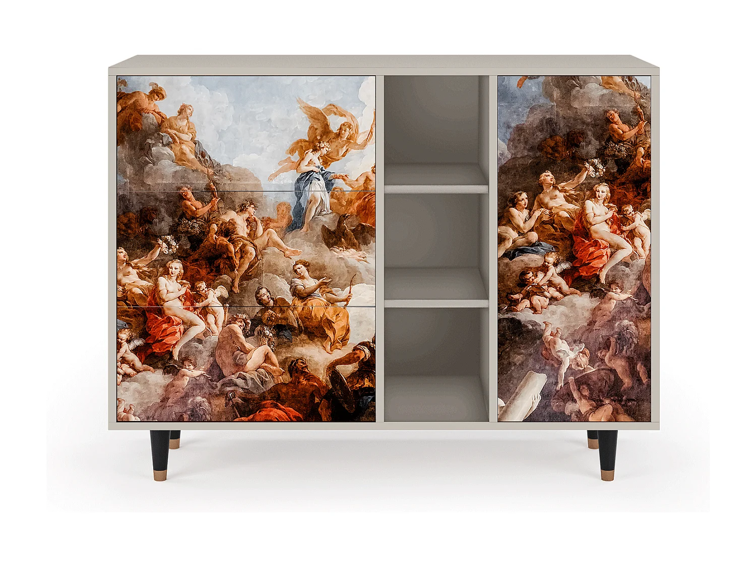 Aparador - 125x98x48 cm - BS2 - Versailles, Areia