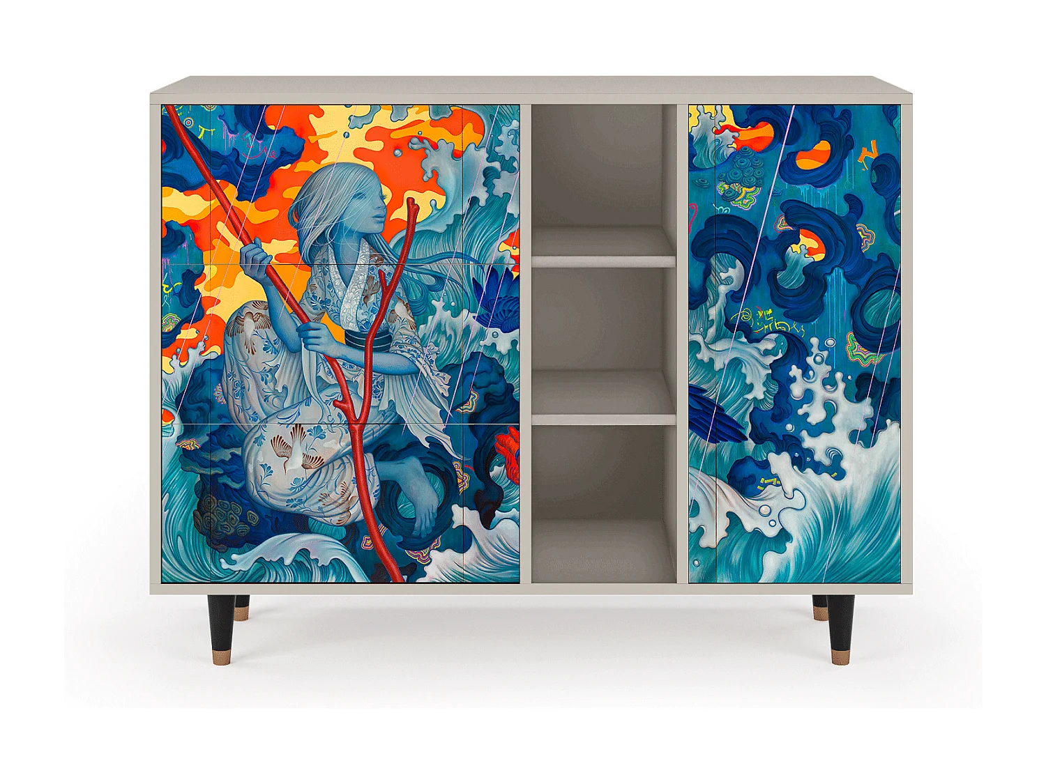 Buffet - 125x98x48 cm - BS2 - The Girl - James Jean, Sable