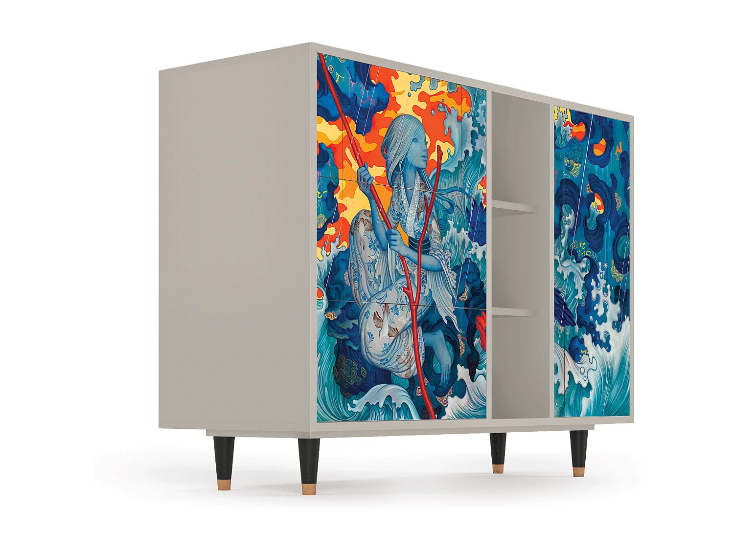 Buffet - 125x98x48 cm - BS2 - The Girl - James Jean, Sable