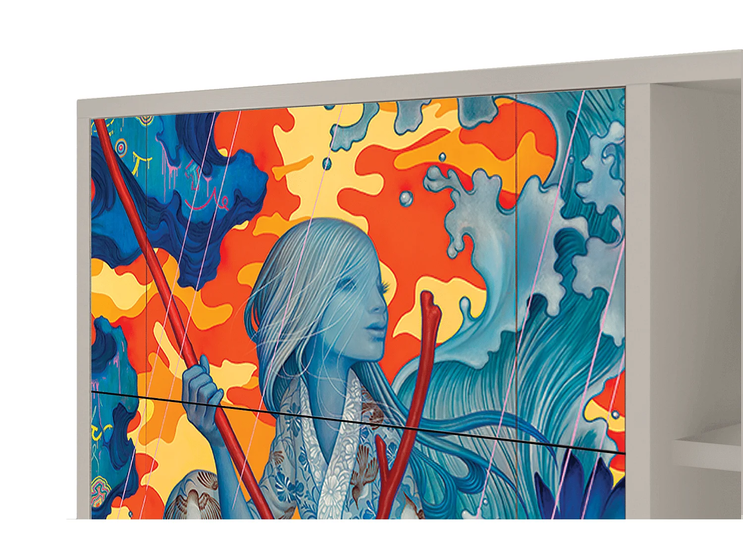 Buffet - 125x98x48 cm - BS2 - The Girl - James Jean, Sable