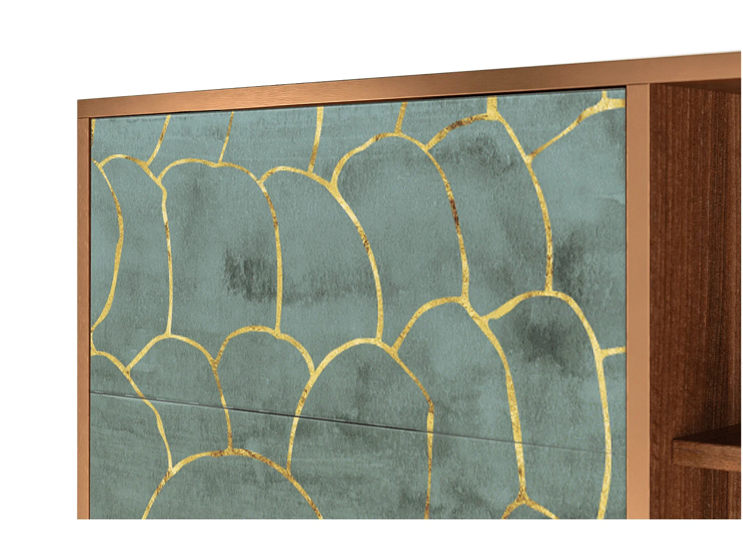 Aparador - 125x98x48 cm - BS2 - Magnificent Water Lily, Nogal