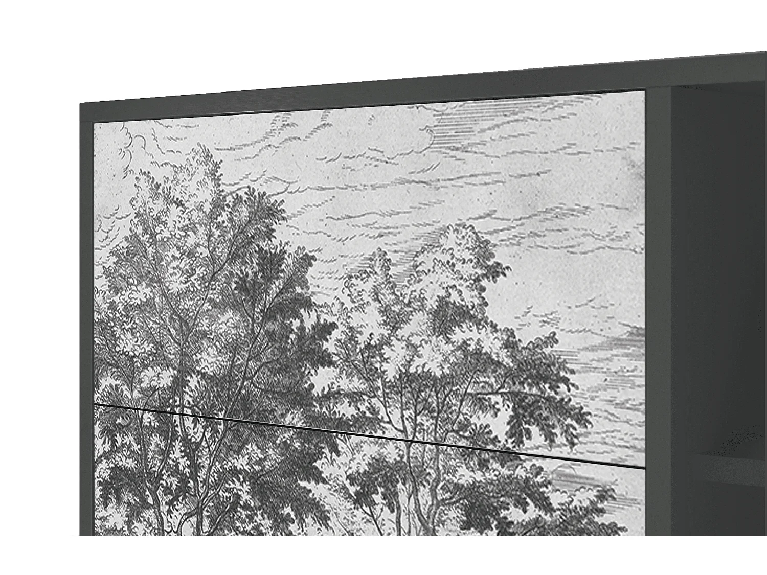 Aparador - 125x98x48 cm - BS2 - View of the Piazza, Antracite