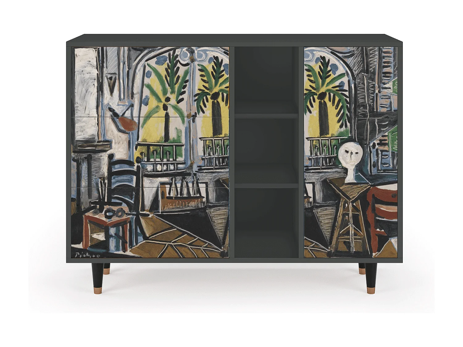 Buffet - 125x98x48 cm - BS2 - The Studio , Anthracite