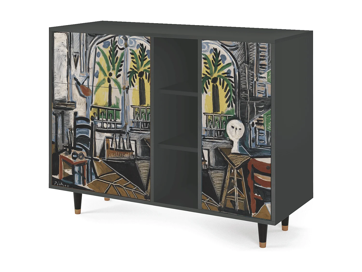 Buffet - 125x98x48 cm - BS2 - The Studio , Anthracite