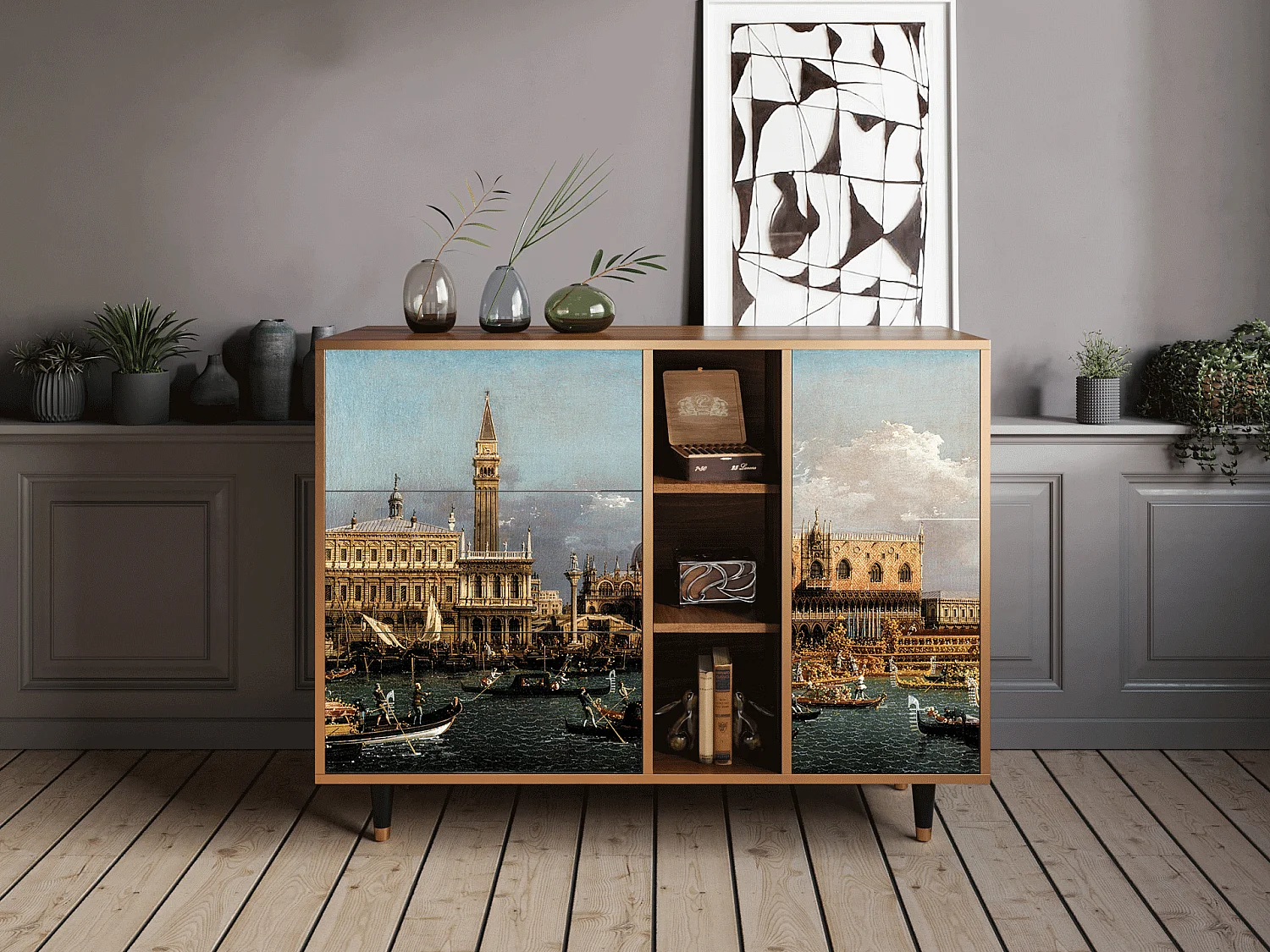 Credenza - 125x98x48 cm - BS2 - The Bucintoro, Noce