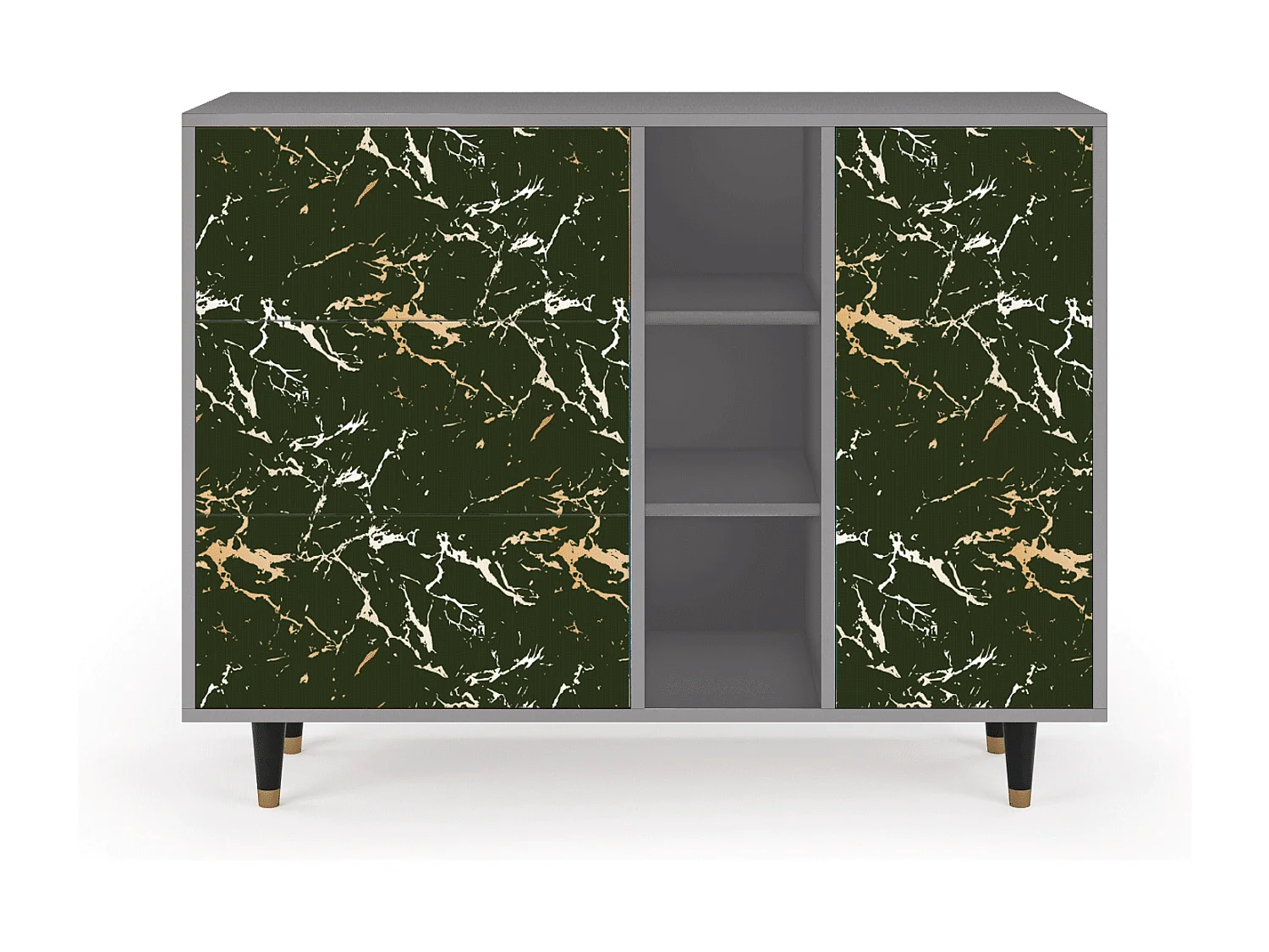 Aparador - 125x98x48 cm - BS2 - Amazon Forest, Gris