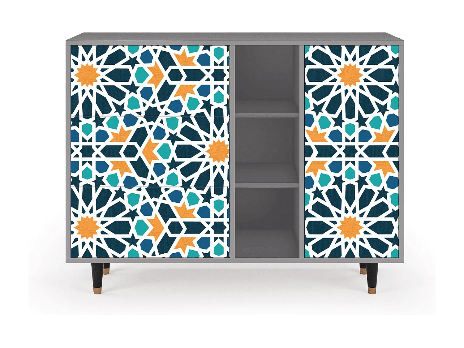 Credenza - 125x98x48 cm - BS2 - Kaleidoscope, Grigio