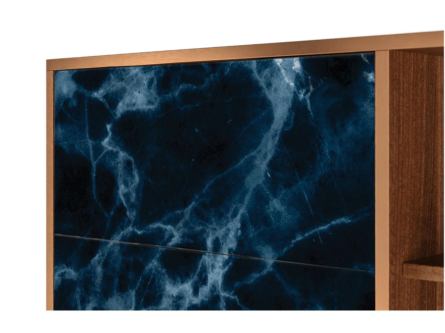 Kredens - 125x98x48 cm - BS2 - Deep Ocean, Orzech