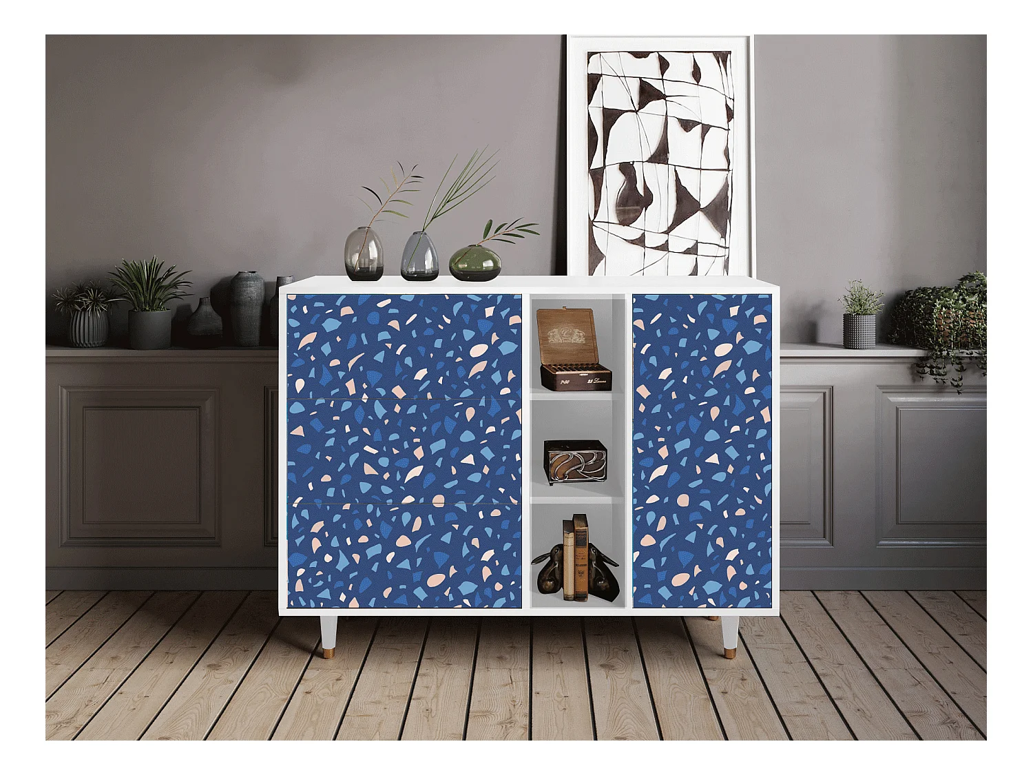 Buffet - 125x98x48 cm - BS2 - Soap Whirpool, Blanc