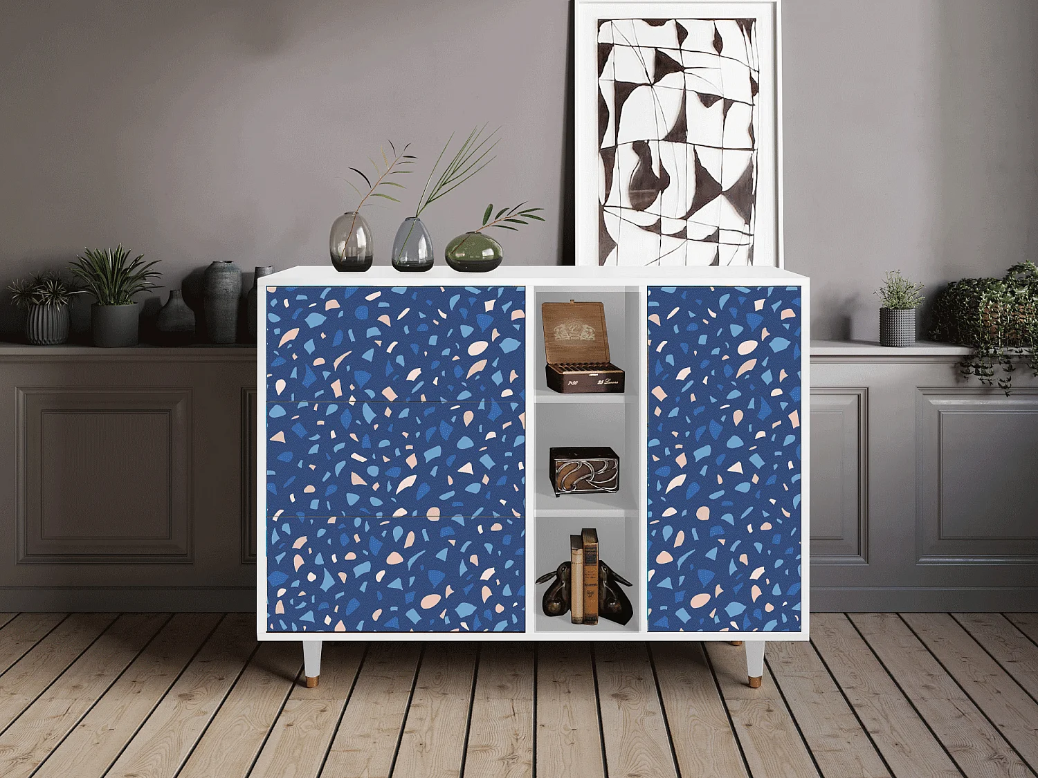 Buffet - 125x98x48 cm - BS2 - Soap Whirpool, Blanc