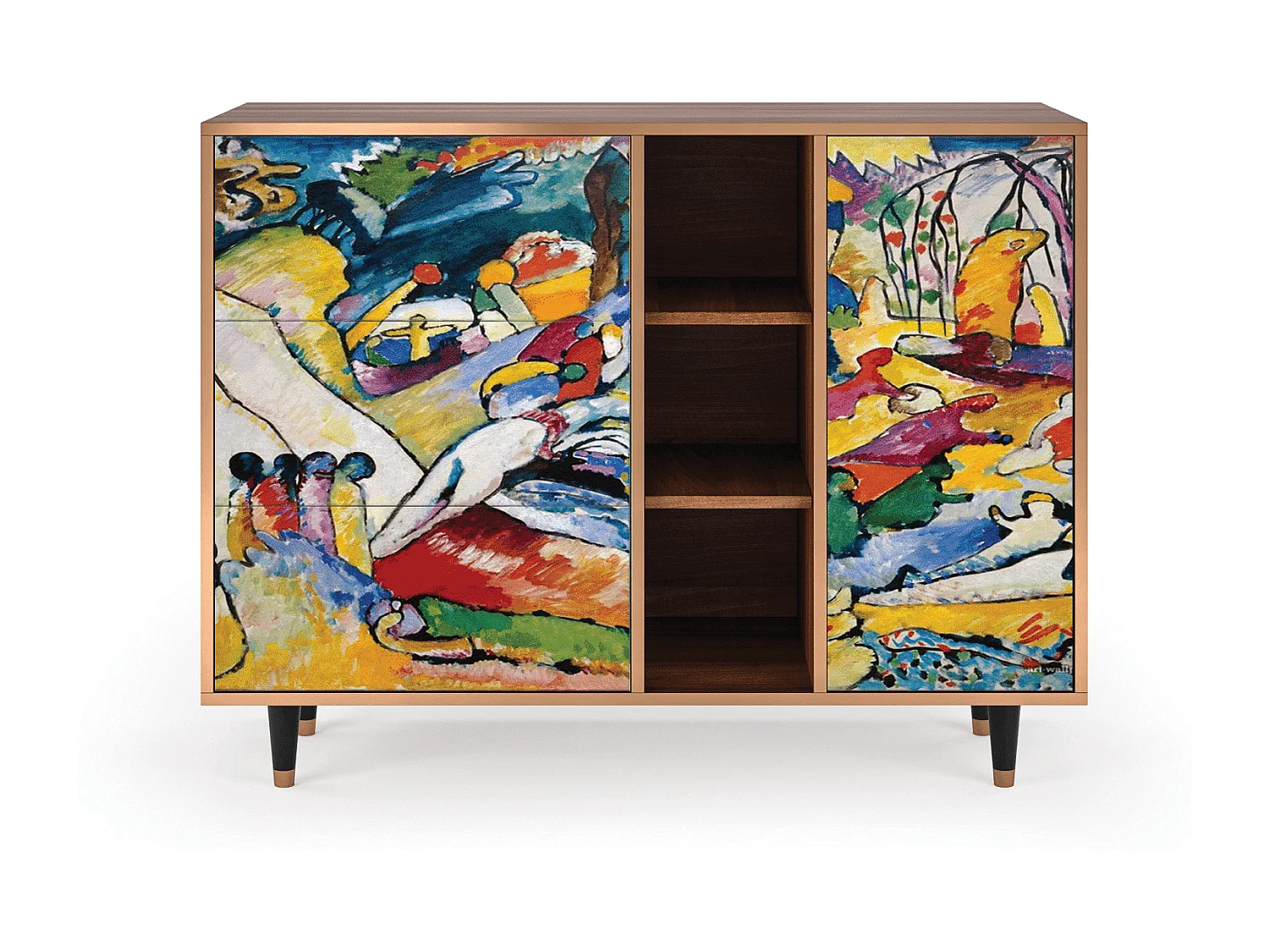 Credenza - 125x98x48 cm - BS2 - Improvisation 26  , Noce