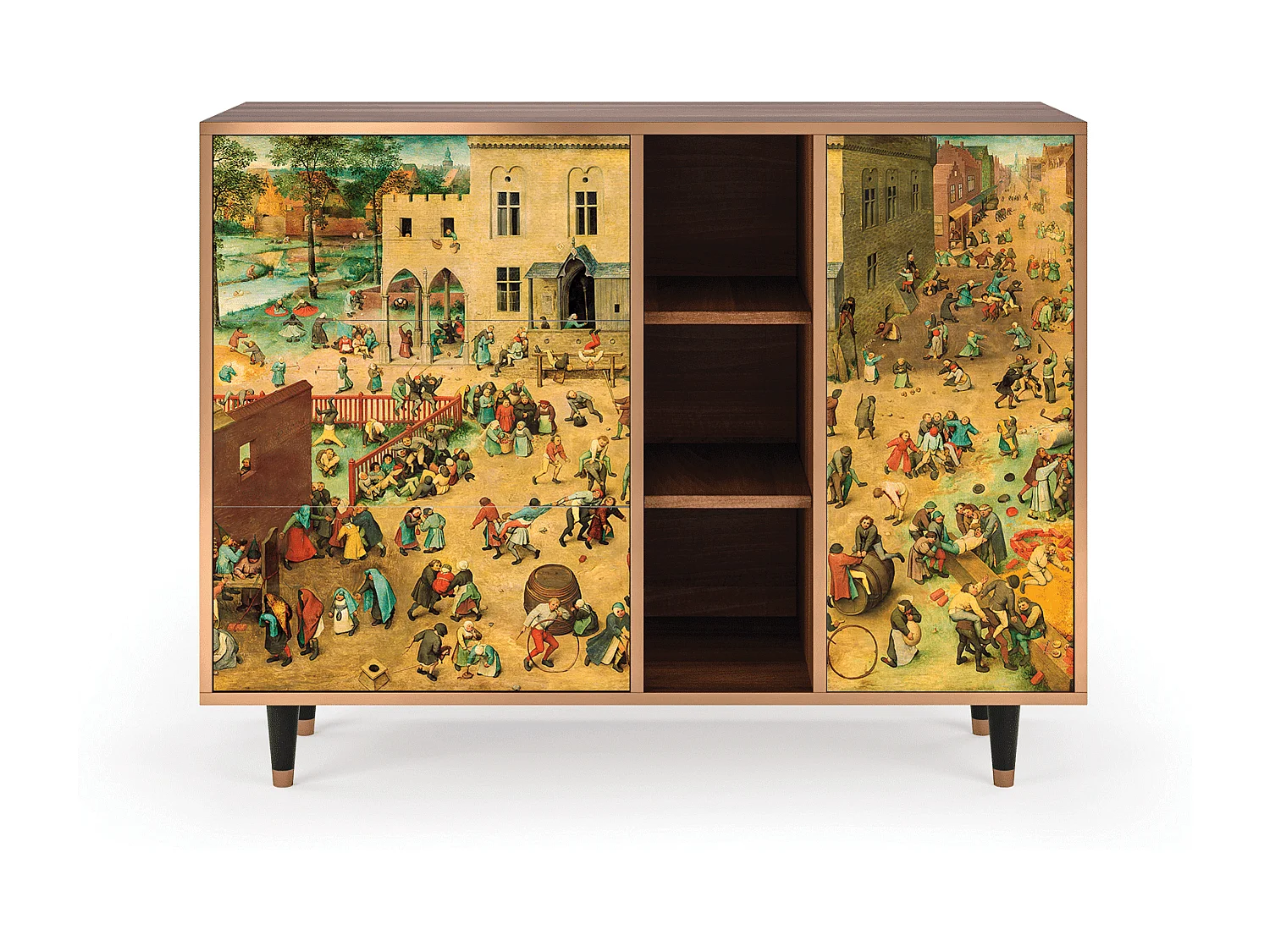 Sideboard - 125x98x48 cm - BS2 - Children Games, Walnuss
