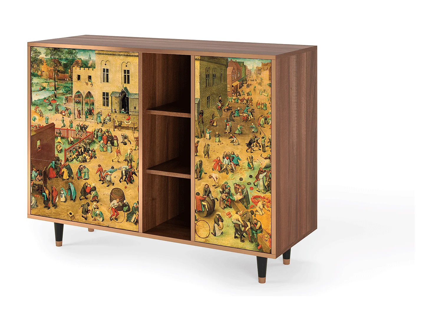 Sideboard - 125x98x48 cm - BS2 - Children Games, Walnuss