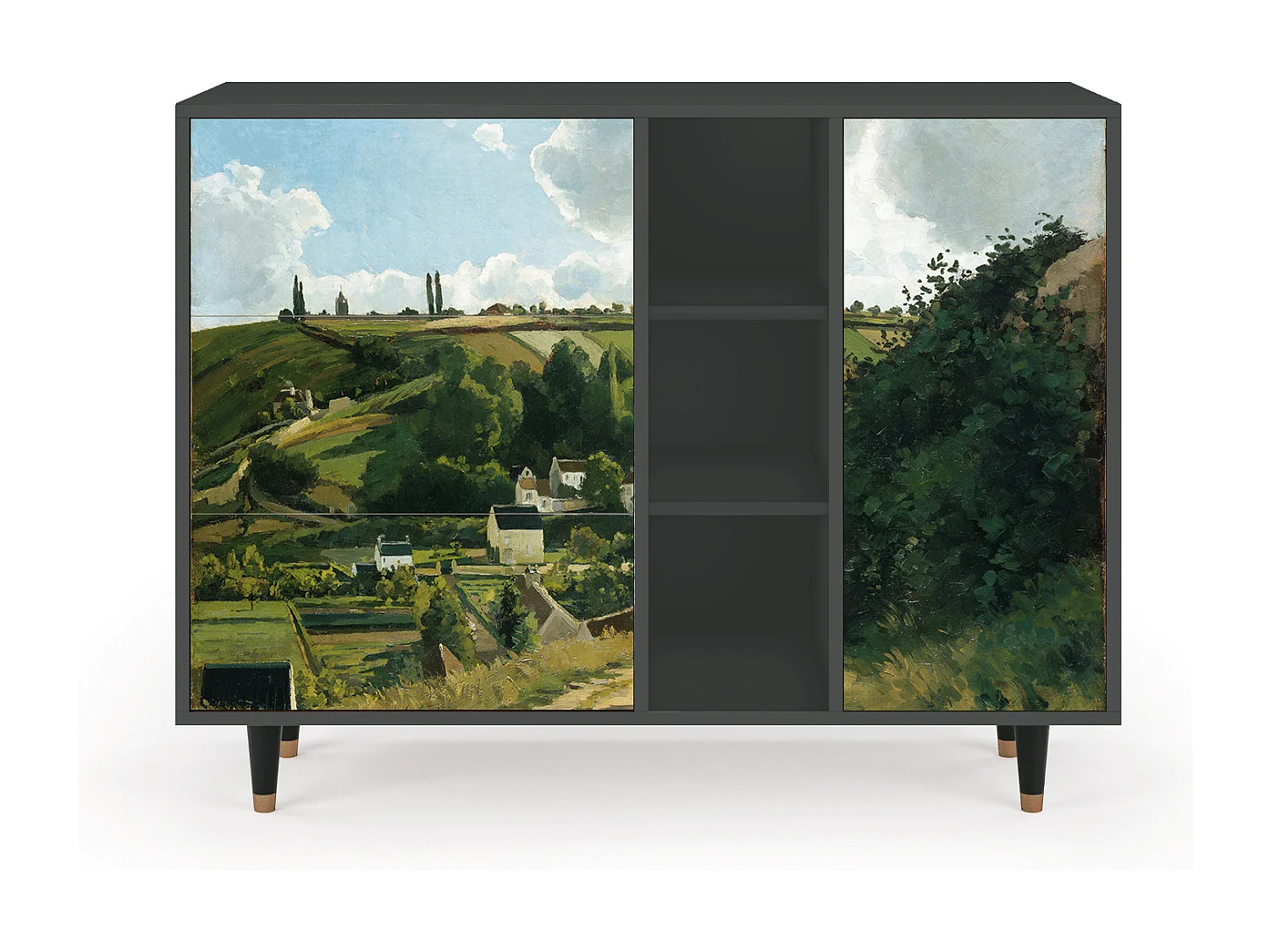 Buffet - 125x98x48 cm - BS2 - Jalais Hill by Pissarro, Anthracite