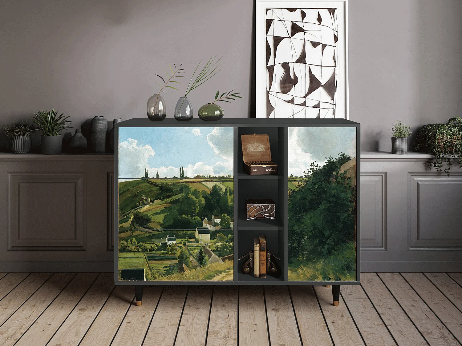Dressoir - 125x98x48 cm - BS2 - Jalais Hill by Pissarro, Antraciet