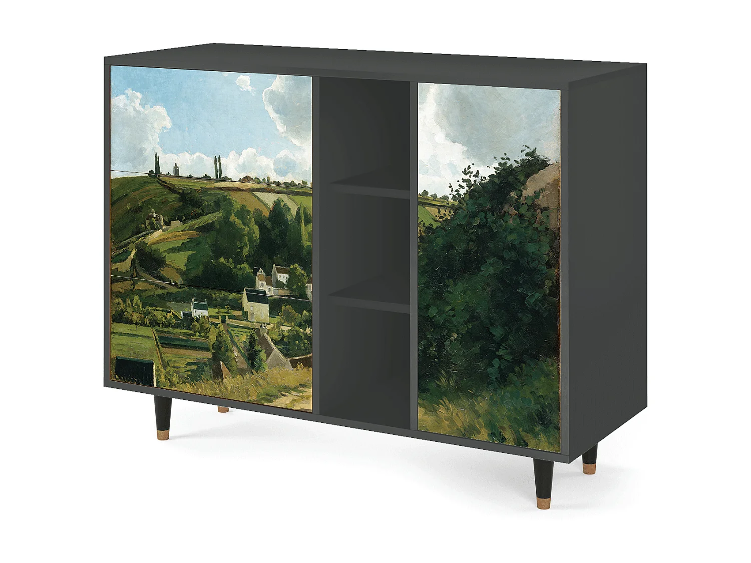 Dressoir - 125x98x48 cm - BS2 - Jalais Hill by Pissarro, Antraciet