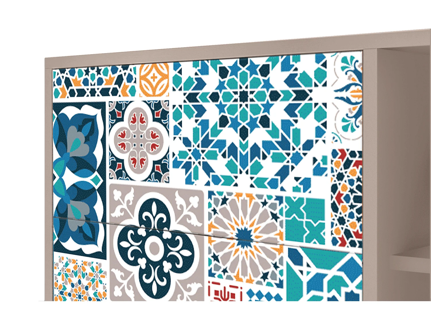 Buffet - 125x98x48 cm - BS2 - Moroccan Market, Latte