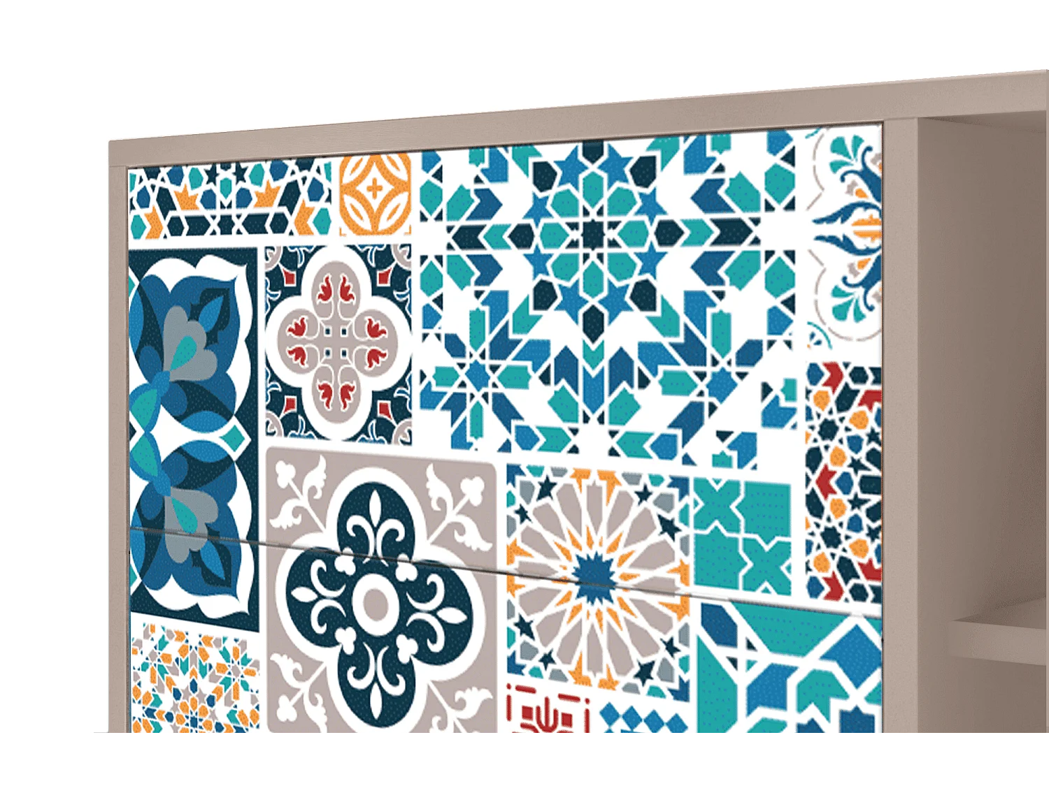 Buffet - 125x98x48 cm - BS2 - Moroccan Market, Latte