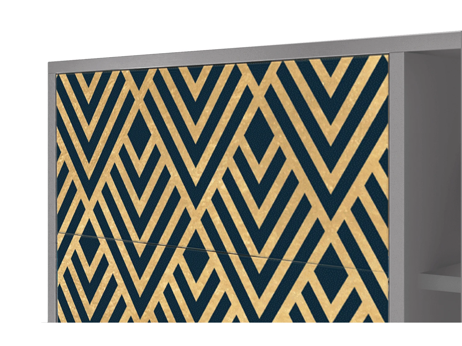 Buffet - 125x98x48 cm - BS2 - Egypt Triangles, Gris