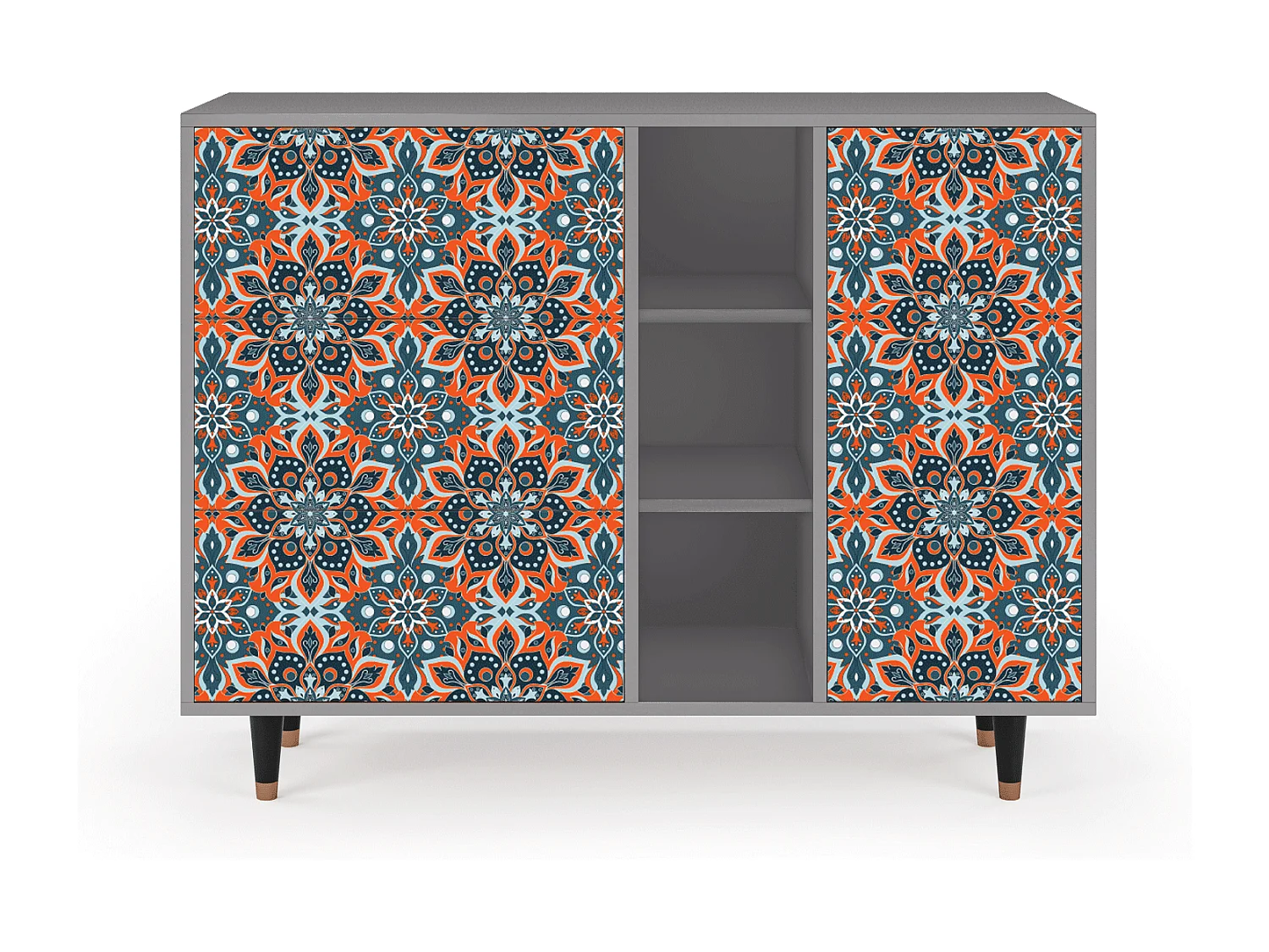 Buffet - 125x98x48 cm - BS2 - Fire Beetle, Gris