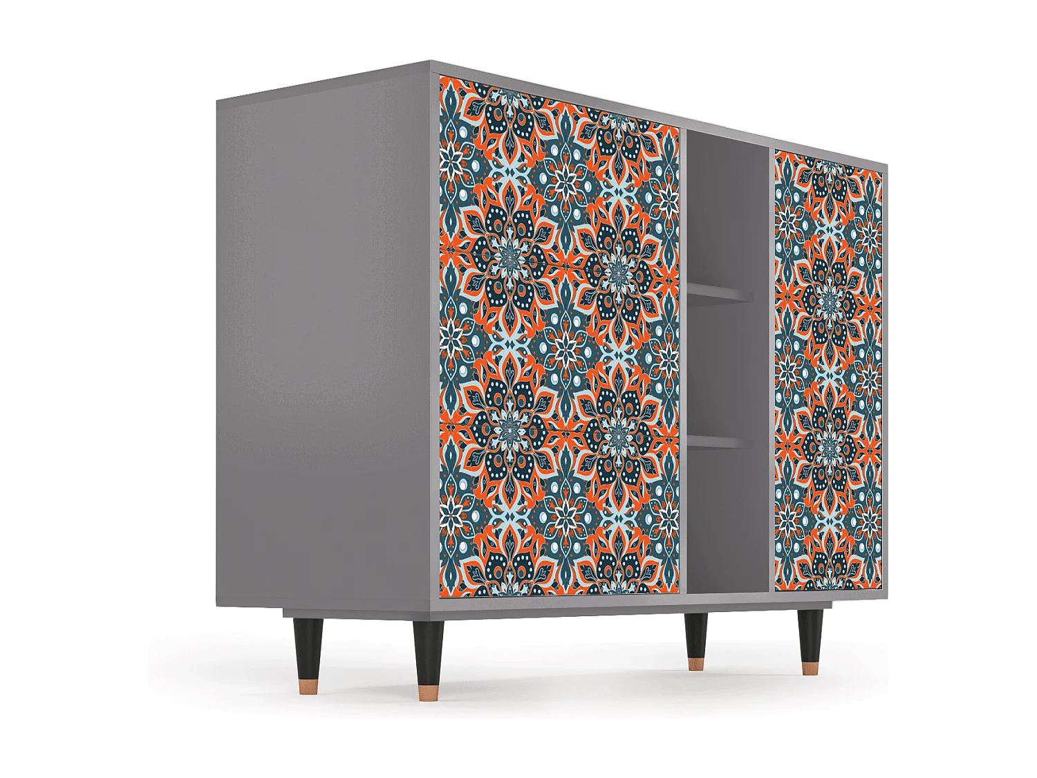 Buffet - 125x98x48 cm - BS2 - Fire Beetle, Gris