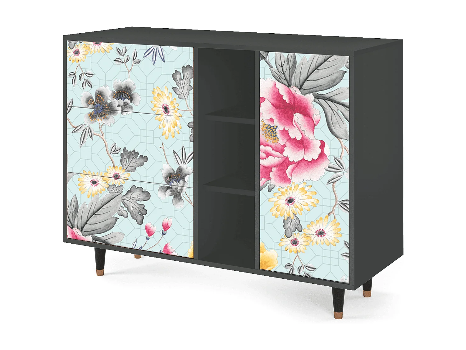 Aparador - 125x98x48 cm - BS2 - Sky Garden, Antracite