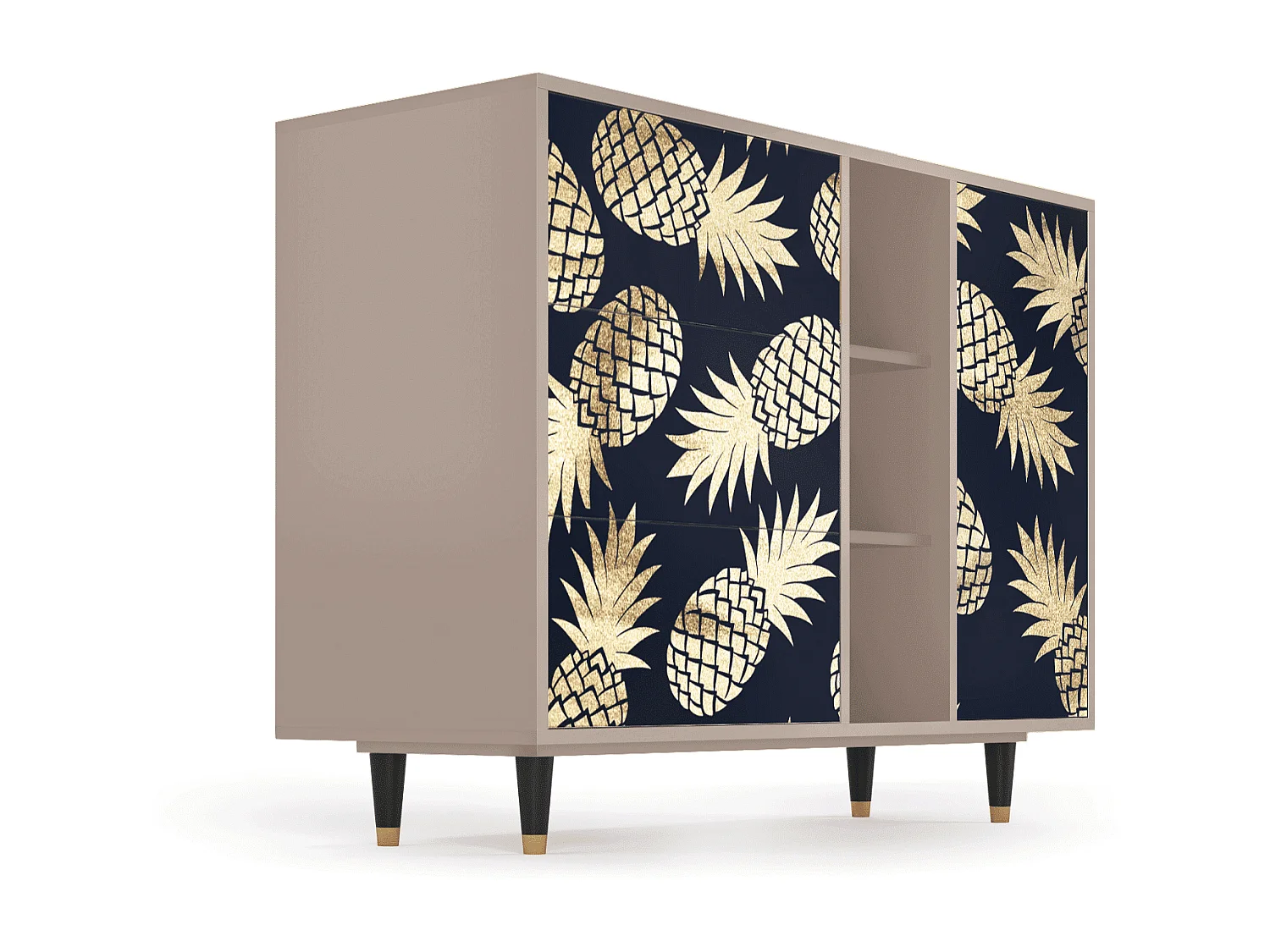 Buffet - 125x98x48 cm - BS2 - Sunny Pineaple, Latte